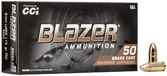 Blazer Brass 9mm Luger 115 Grain